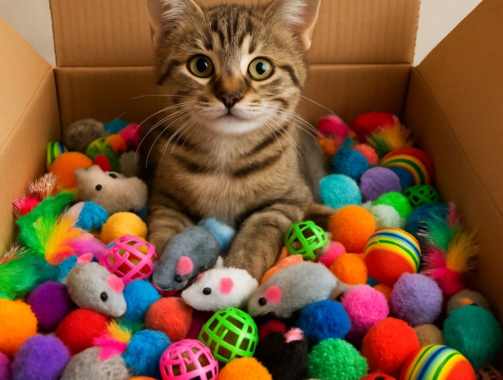 bulk cat toys carton packing