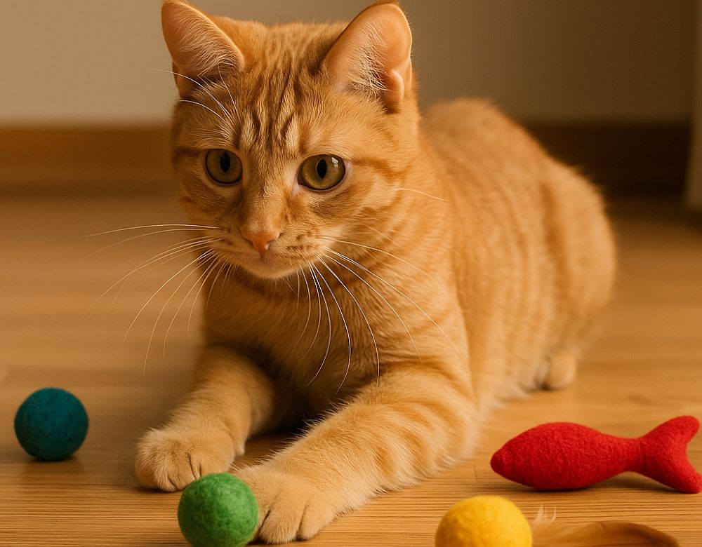 Toys for lonely cats