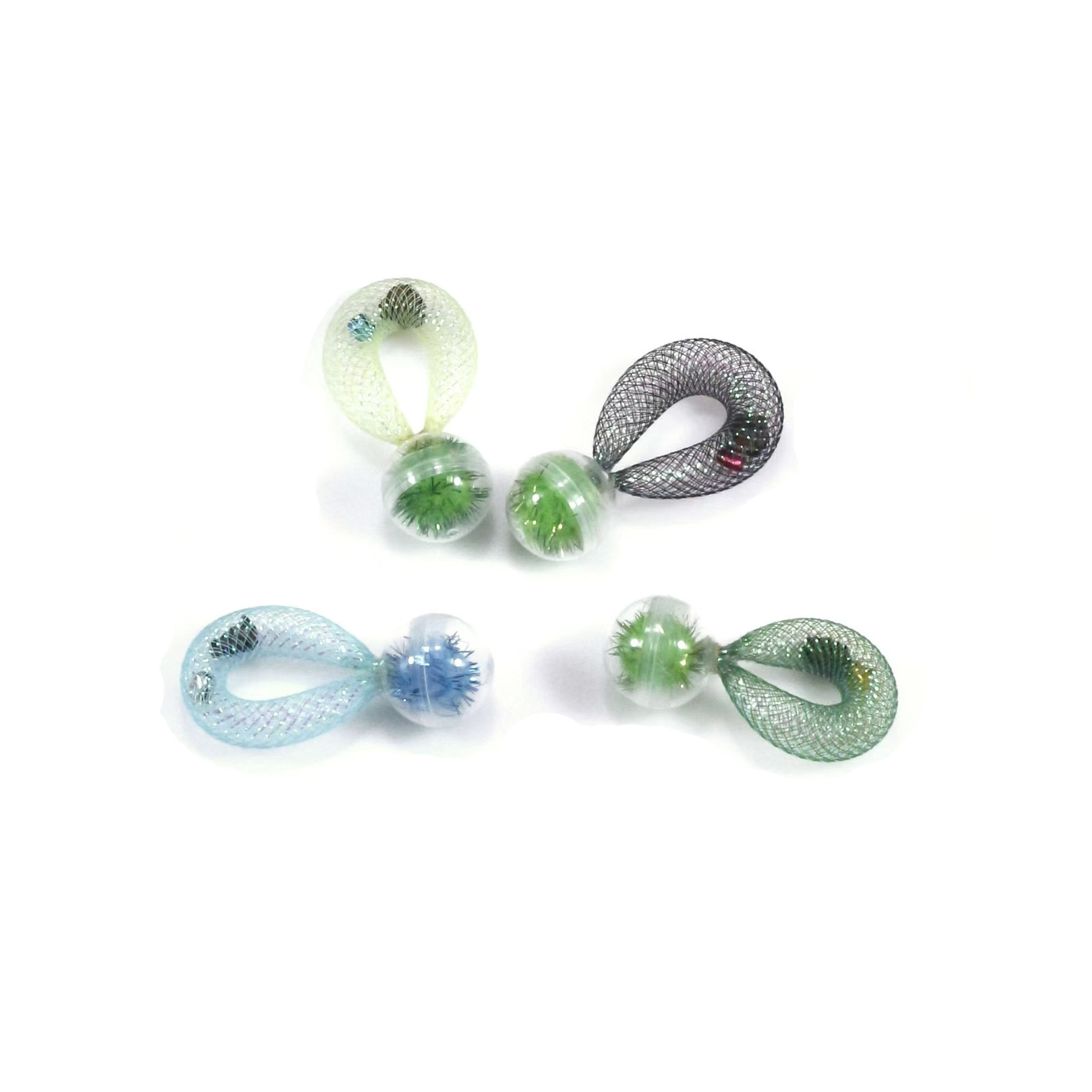 Matatabi Cat Toy with Mesh Loop Ball – Self-Play Toy for Indoor Cats | Natural Silvervine Cat Enrichment Toy