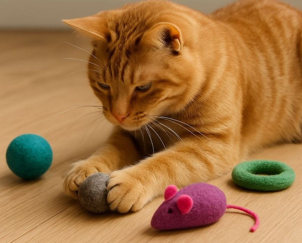 quiet cat toys