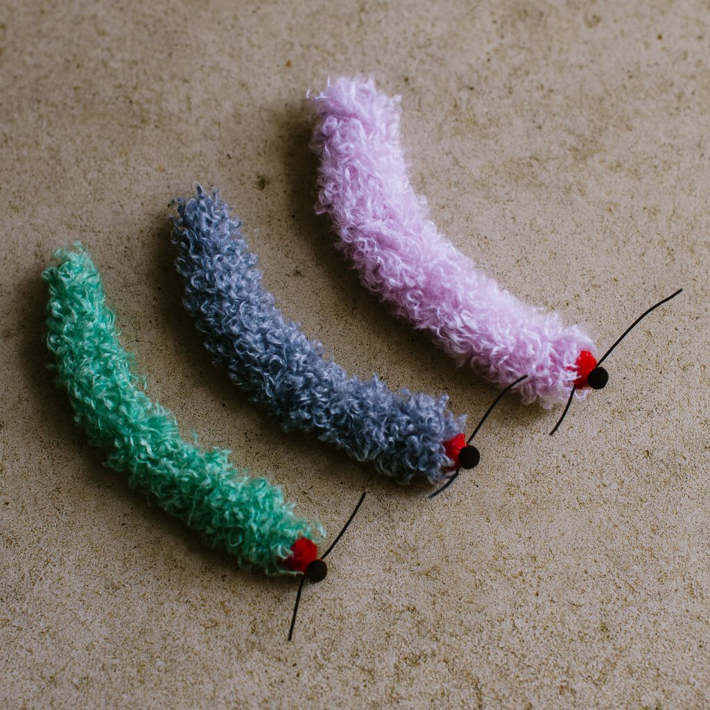 Teddy Worm Self-Play Cat Toy for Independent Indoor Cats