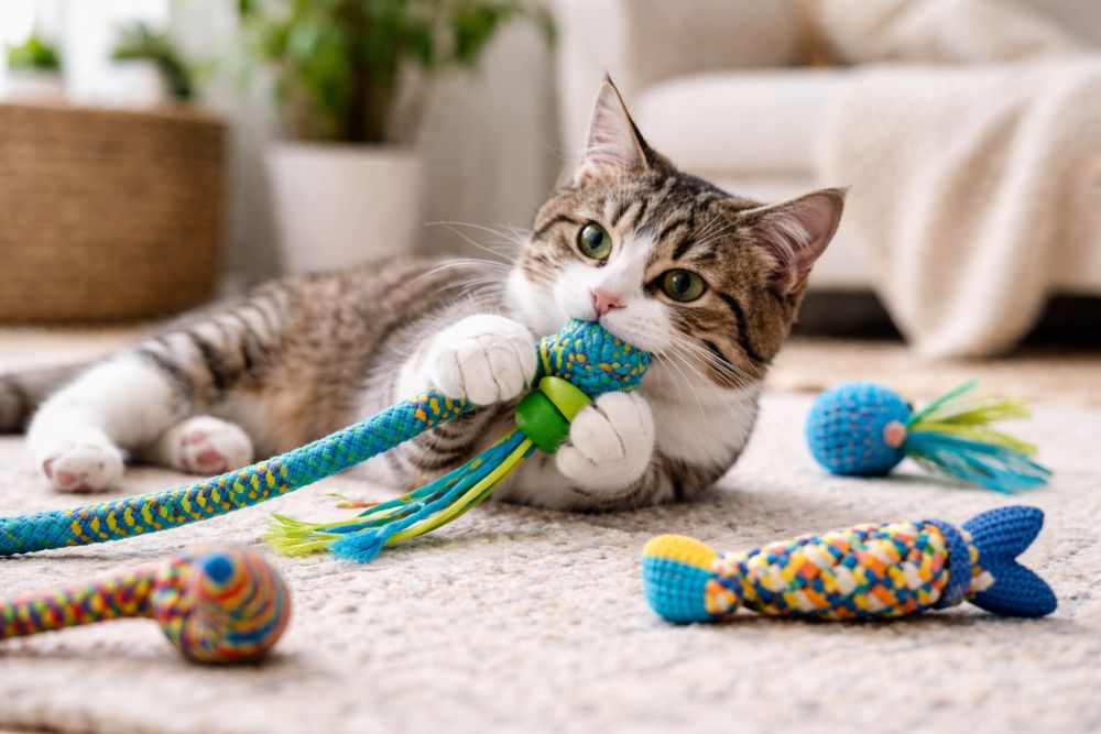  nylon cat toys 