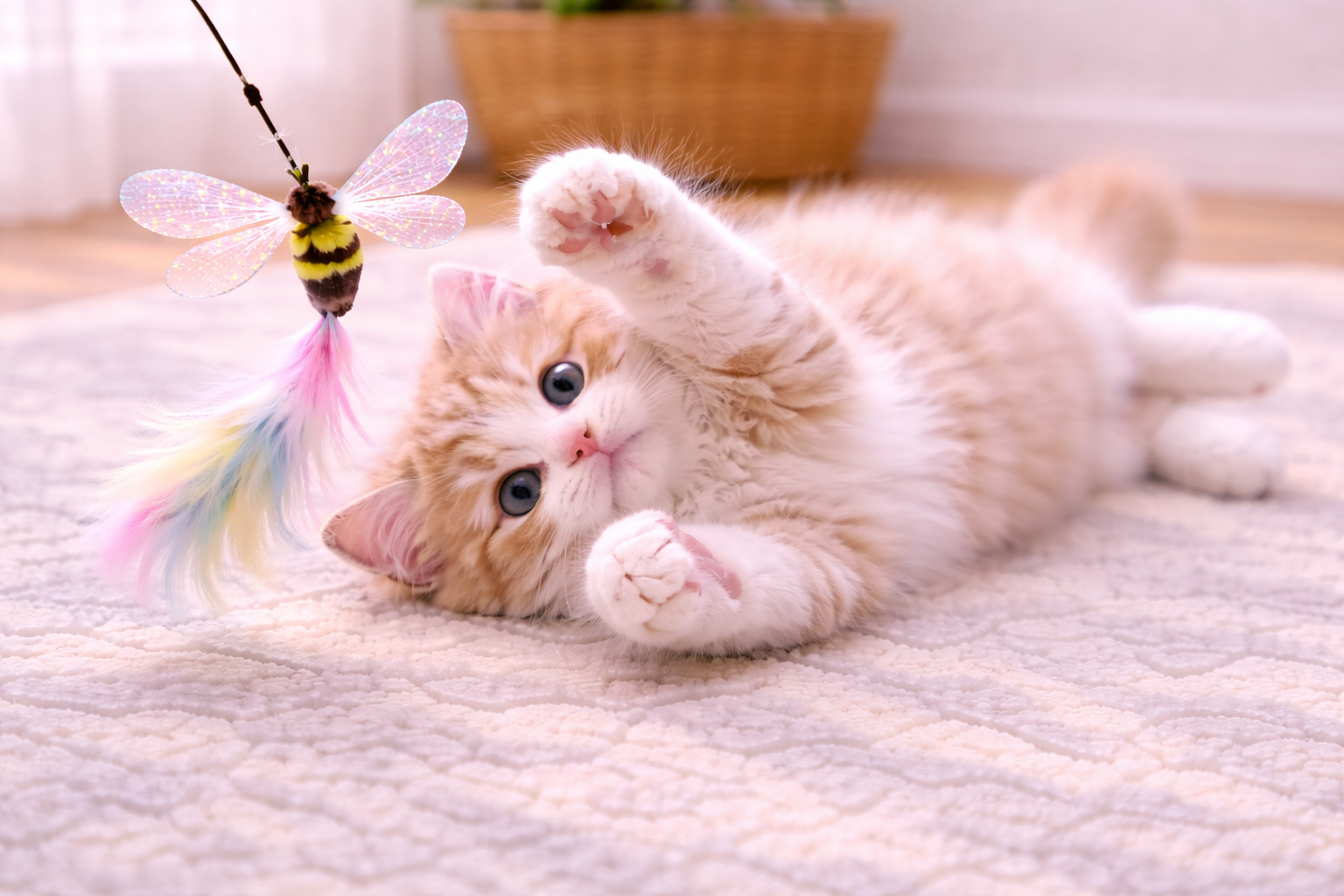 Elevating Interactive Play with a Cat Wand Insect Attachment Designed for Realistic Motion