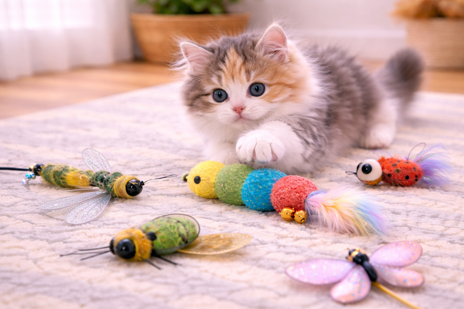 Bringing Natural Play Indoors with an Interactive Insect Cat Toy That Truly Engages