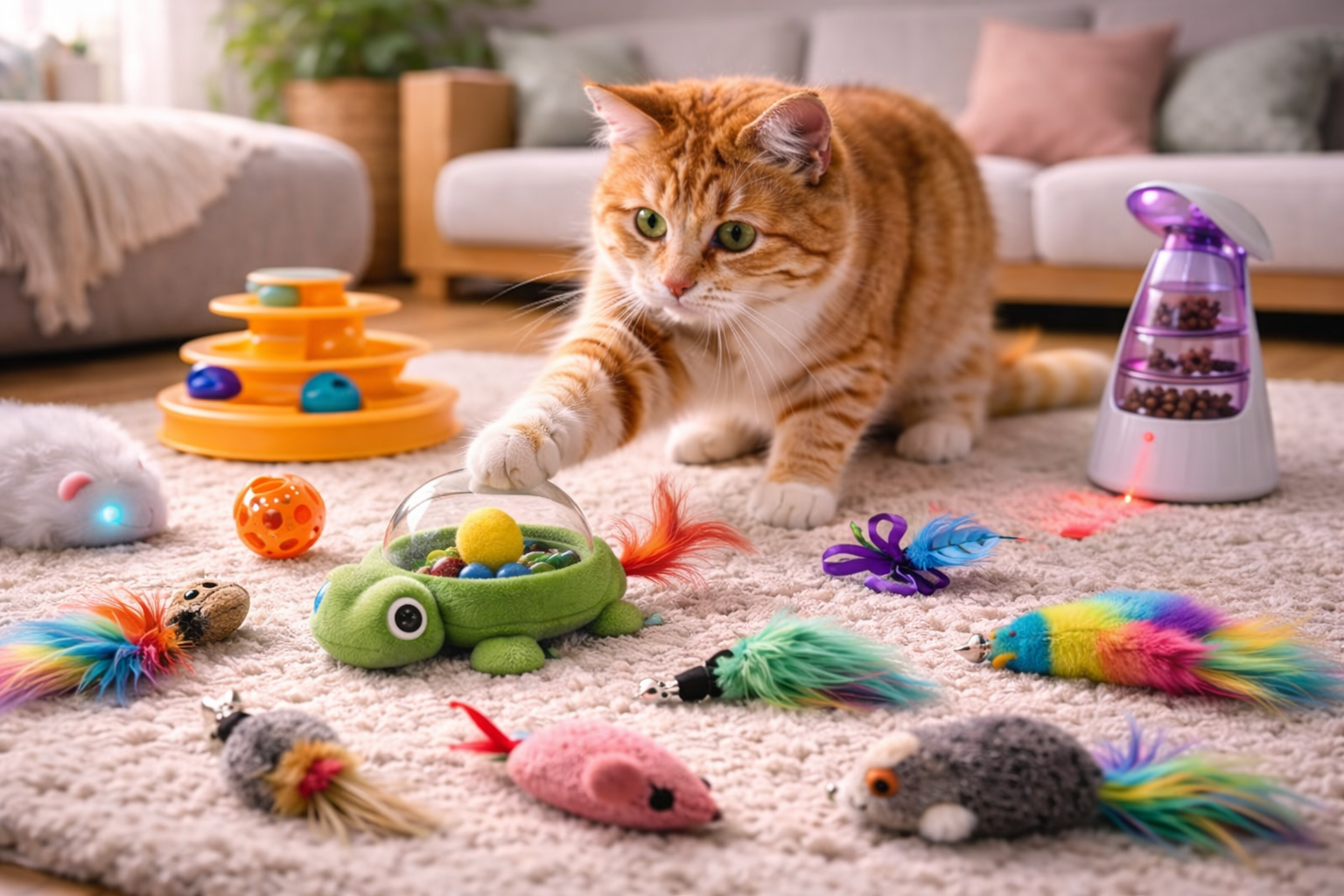 Creating a Comfortable Daily Routine with the Right Toys for home alone cats