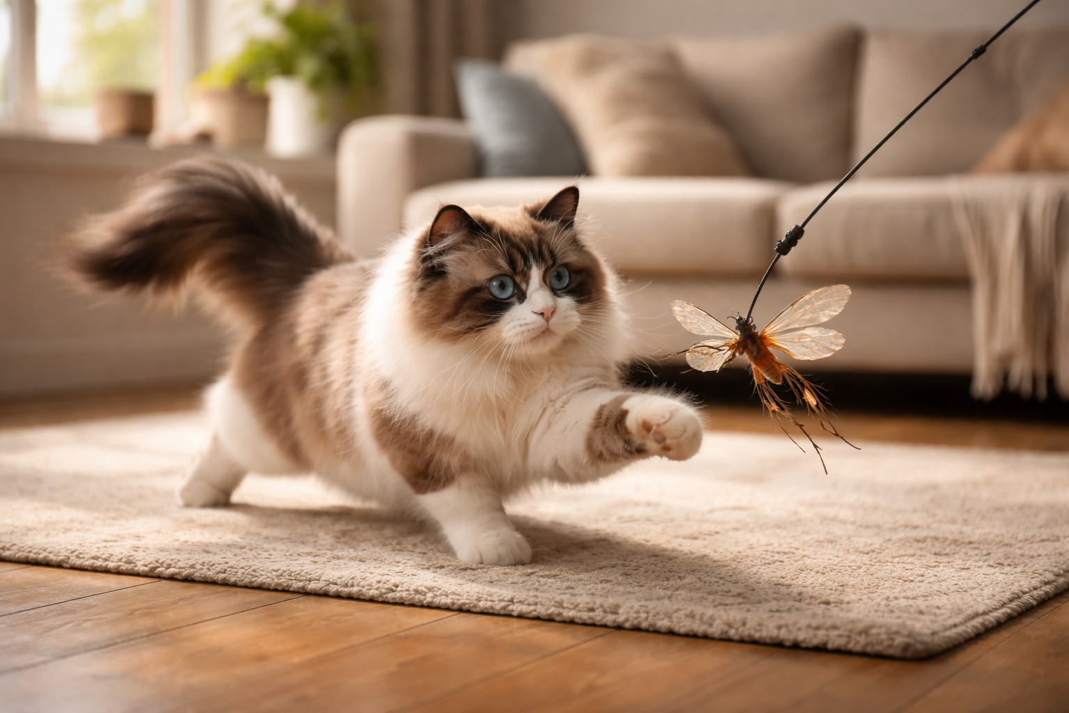 Realistic Insect Cat Toy Attachment That Brings Instinctive Play Back to Indoor Cats