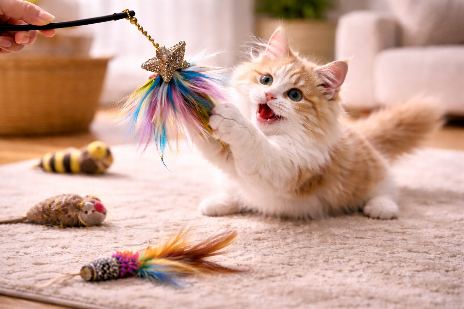 Fuka Cat Wand Meteor Teaser: Redefining Interactive Play for Indoor Cats