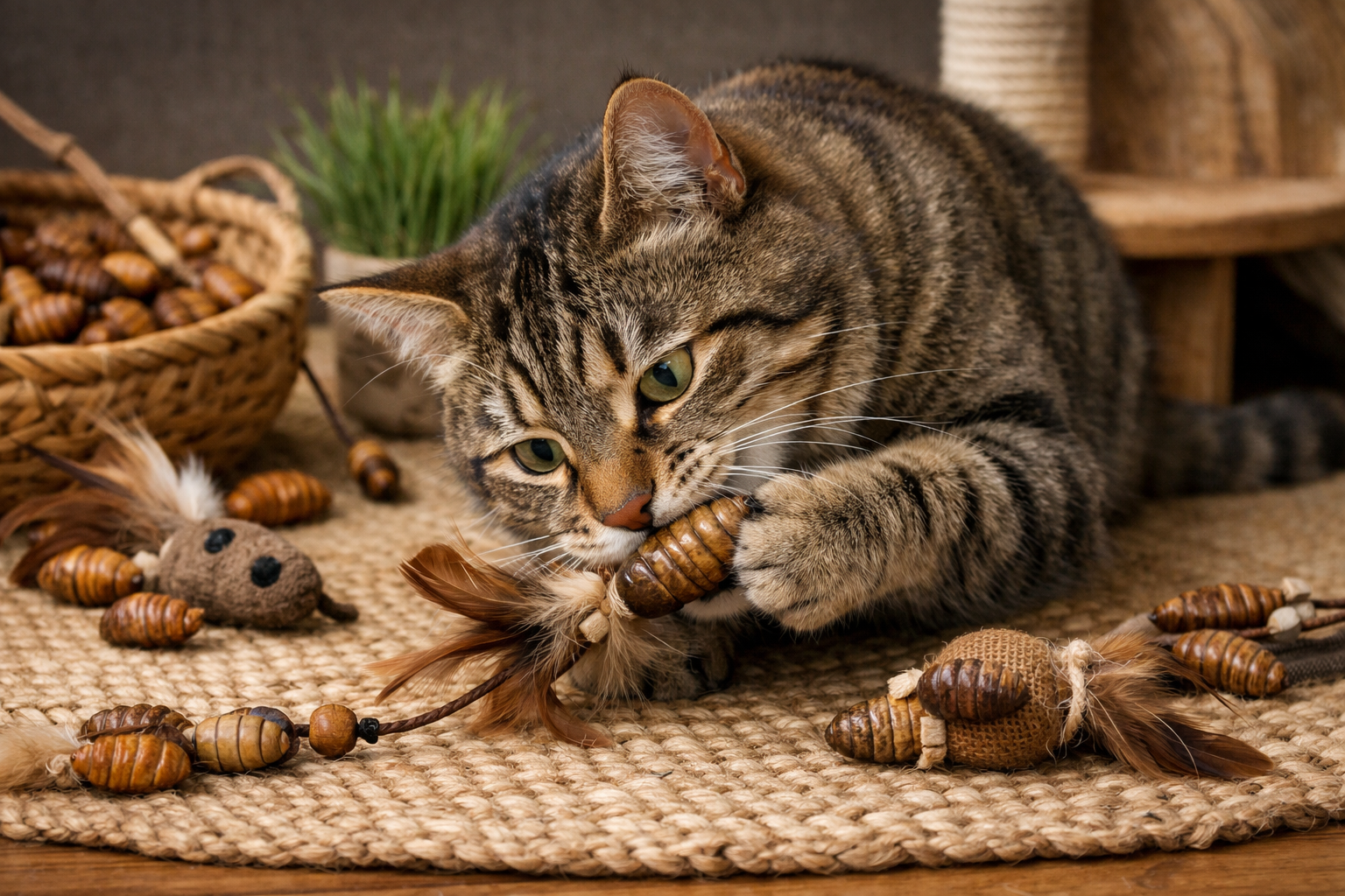 Natural Enrichment Trend: Why Silkworm Pupa Cat Toy Is Gaining Popularity in the Pet Market