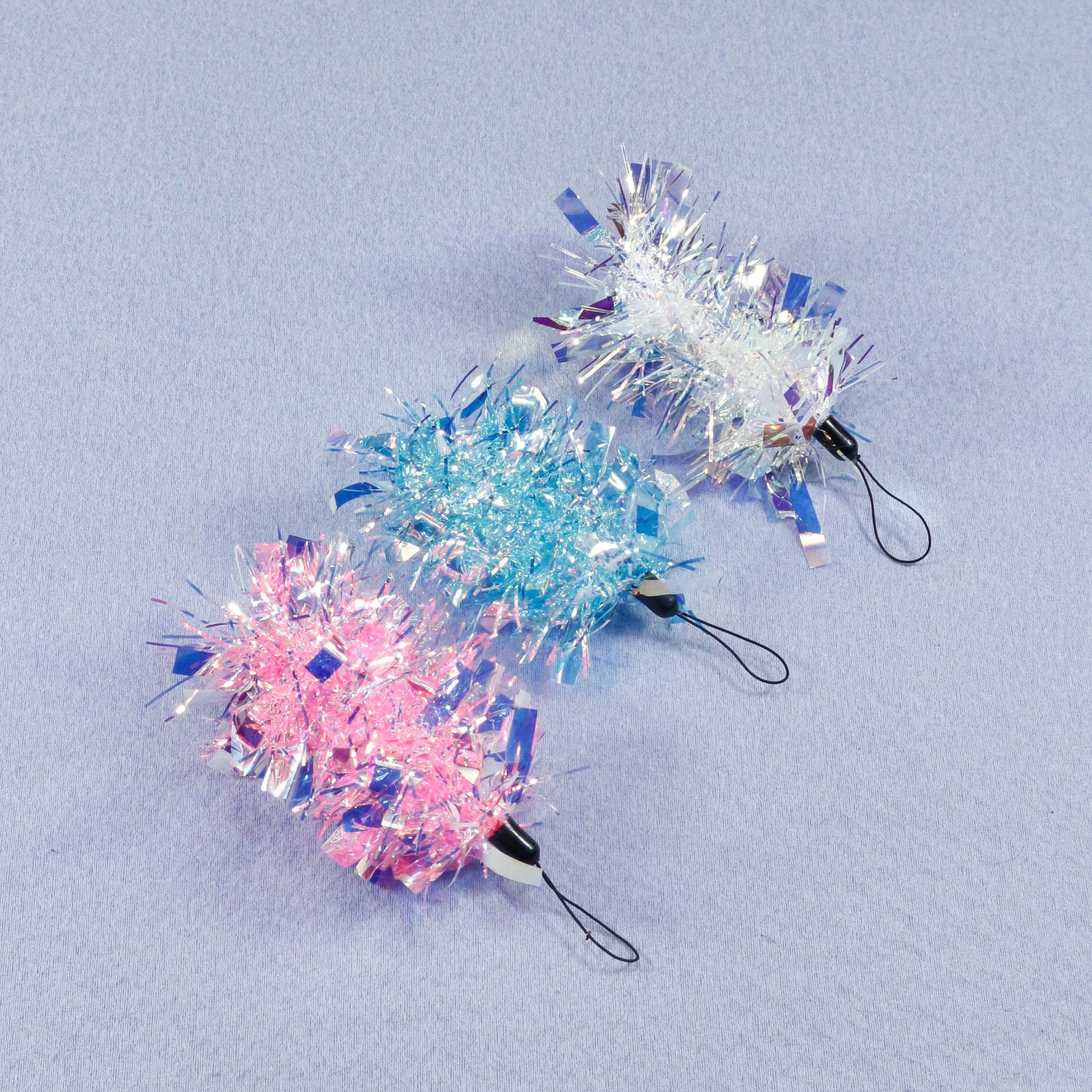 Iridescent Crinkle Flower Cat Wand Replacement Head | Wholesale Cat Wand Replacement Head