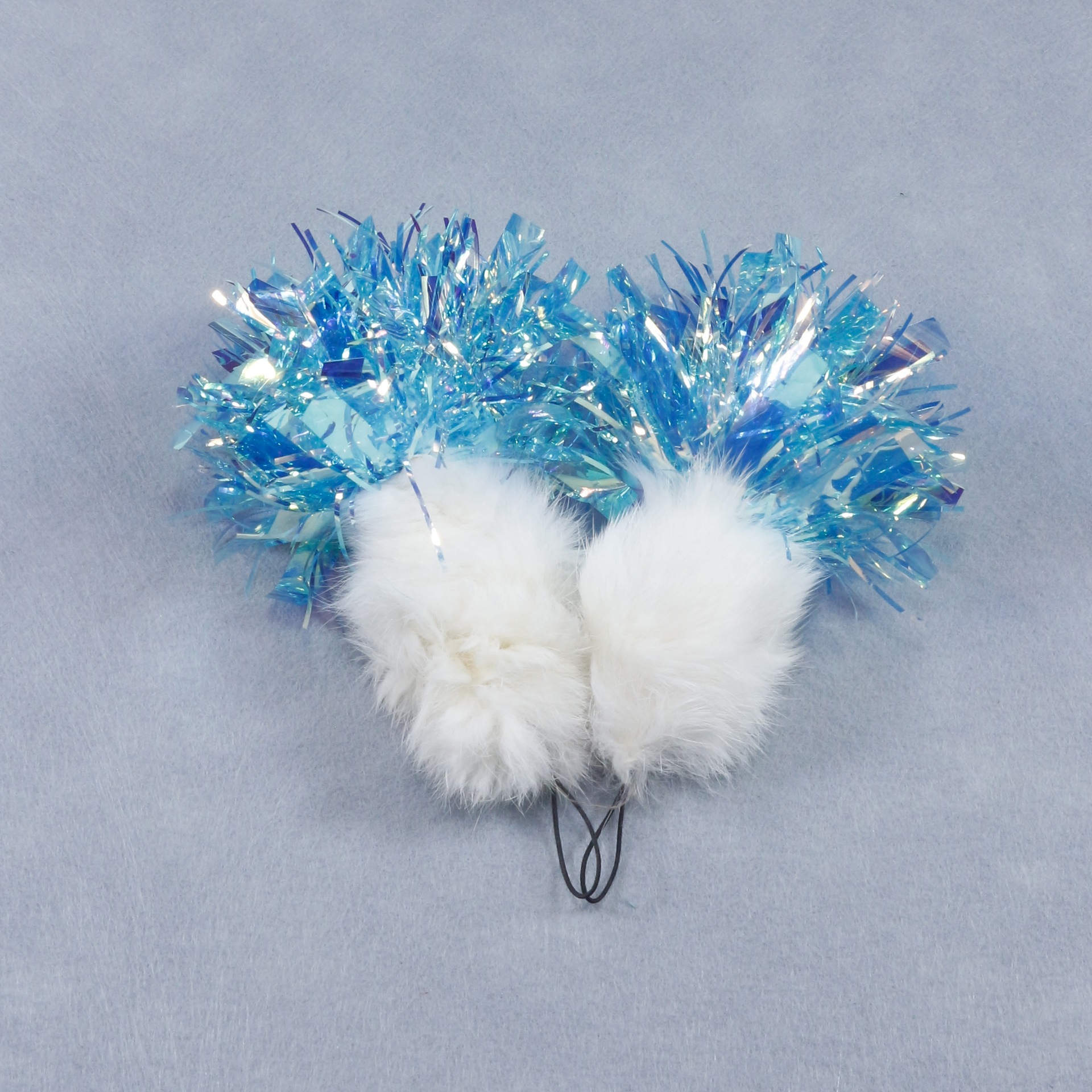 Fortune Flower Self-Play Cat Toy | Rabbit Fur Cat Teaser Replacement Head