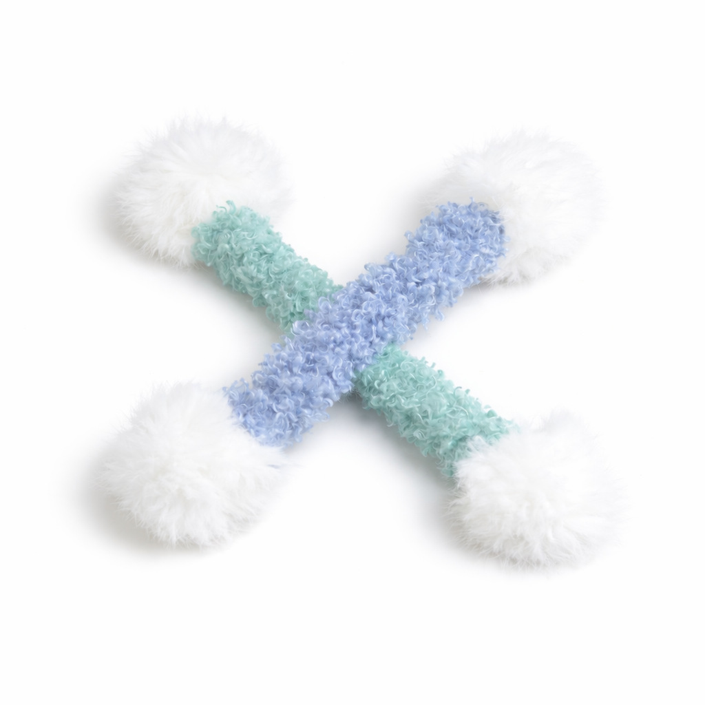 Rabbit Fur Kick & Hug Cat Toy | Plush Cat Self-Play Toy