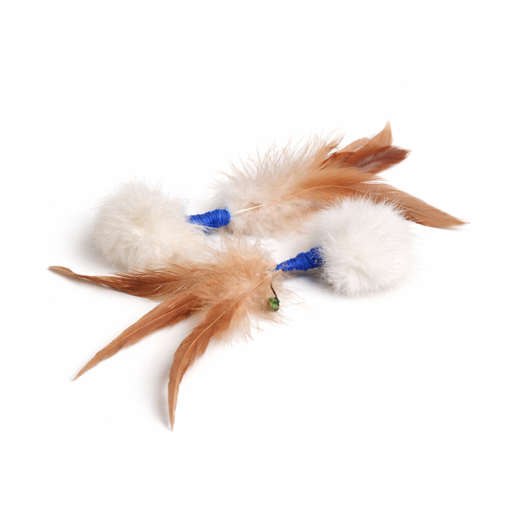 Plush Rabbit Fur Cat Toy | Interactive Self-Play Cat Toy