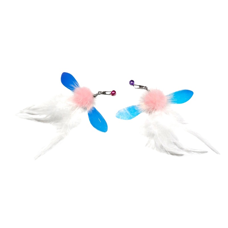 Mink Butterfly Cat Wand Replacement Head | Mink Fur Teaser Wand Refill