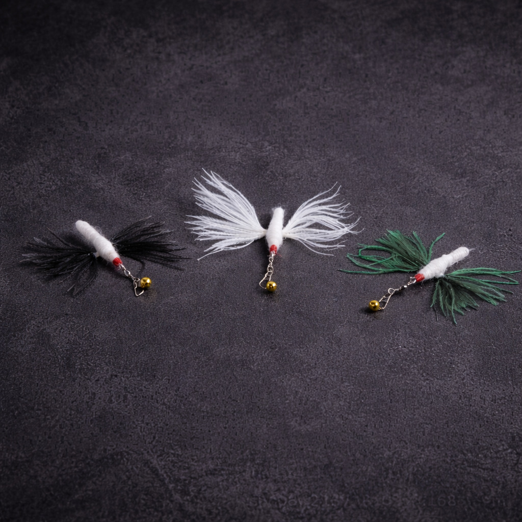 Flying Feather Bug Cat Wand Replacement Head | Feather Cat Teaser Refill
