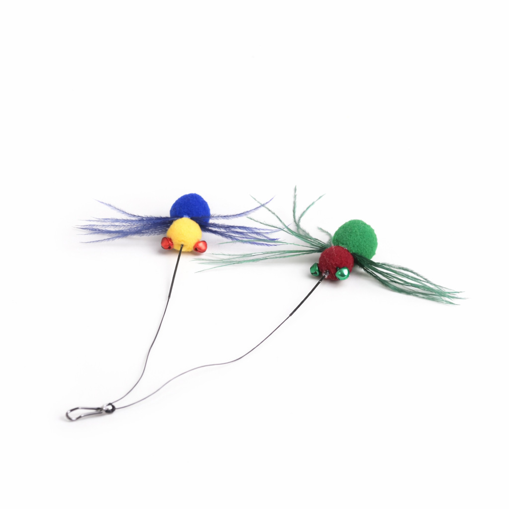 Furry-Leg Spider Cat Wand Replacement Head | Realistic Insect Cat Wand Replacement