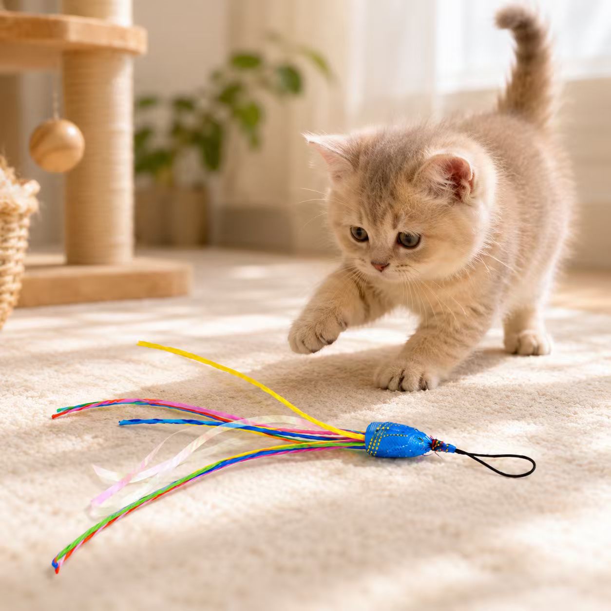 Squid Cat Wand Replacement Head | Bite-Resistant Cat Teaser Replacement