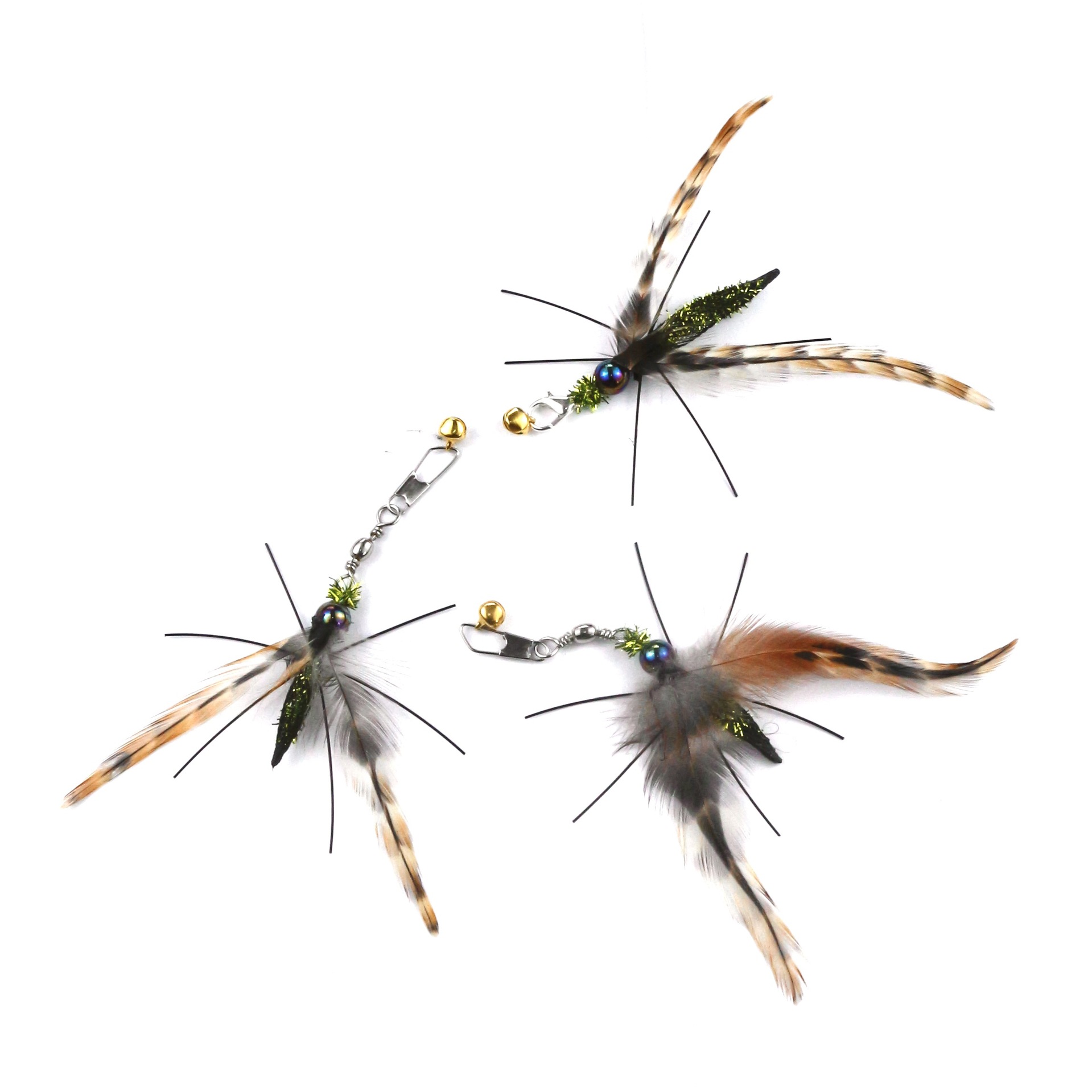 Realistic Willow Leaf Bug Feather Cat Wand Refill – Factory Wholesale